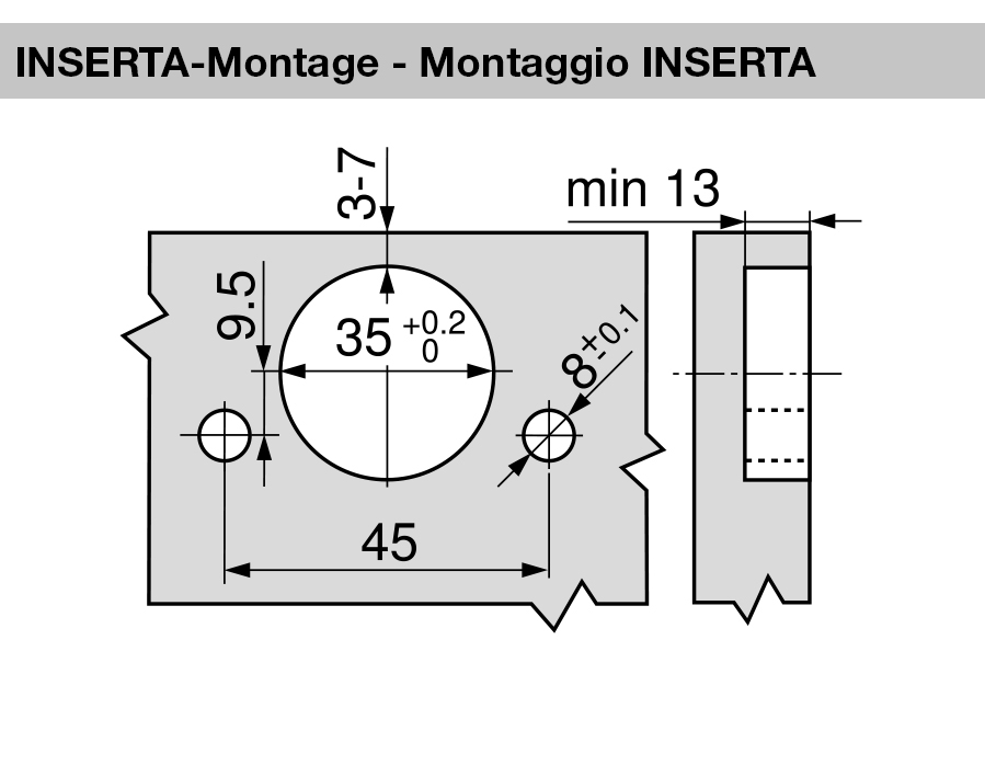 Meccanismo Folding per Pensili - Larghezza Anta : 45-80cm