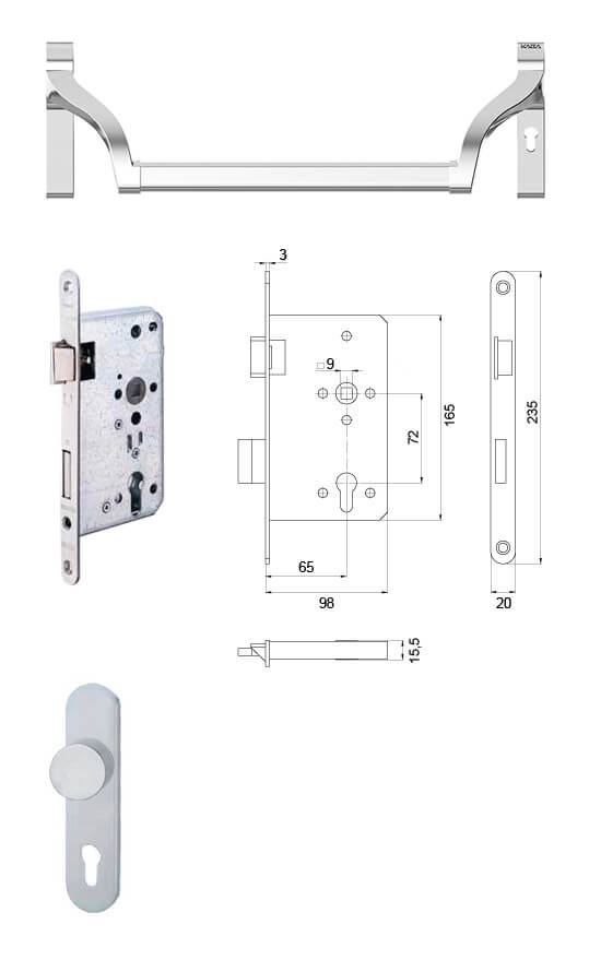 Porta Con Maniglione Antipanico - Porte - Ingresso - BR1 Infissi